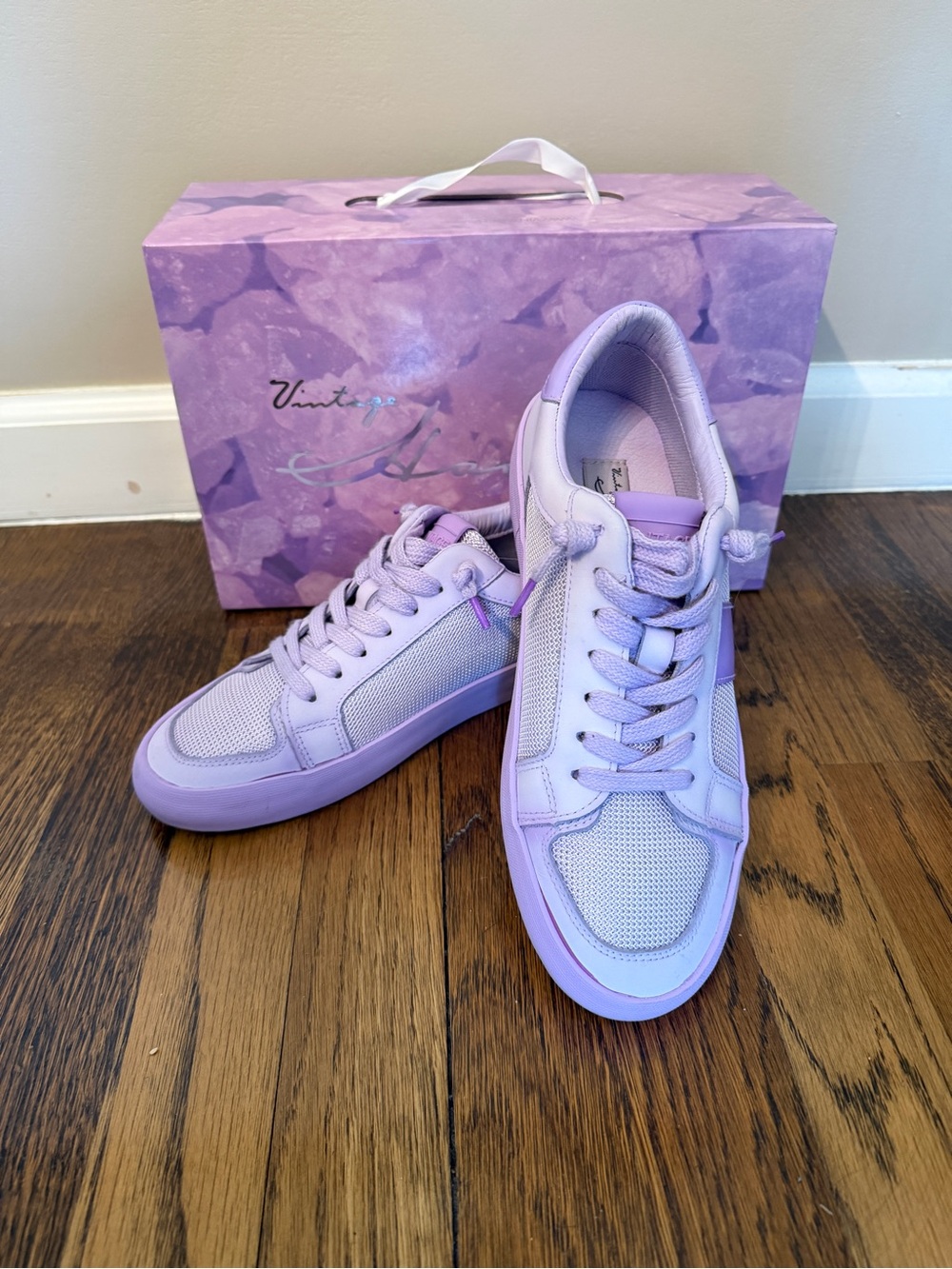 Vintage Havana Dip-Dyed Purple Sneakers